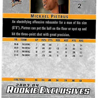 Mickael Pietrus 2003 2004 Upper Deck Rookie Exclusives Series Mint Rookie Card #8