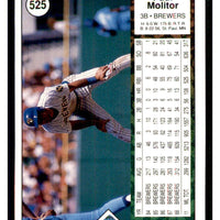 Paul Molitor 1989 Upper Deck Series Mint Card #525