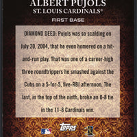 Albert Pujols 2011 Topps Diamond Anniversary Series Mint Card #HTA-20