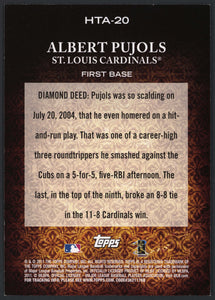 Albert Pujols 2011 Topps Diamond Anniversary Series Mint Card #HTA-20