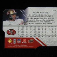 Joe Montana 2008 Upper Deck SPx Series Mint Card #52