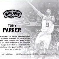 Tony Parker 2015 2016 Hoops Lights Camera Action Series Mint Card #38
