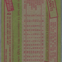 Eric Davis 1985 Topps Series Mint Card #627