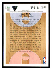 Chris Mullin 1991 1992 Upper Deck Series Mint Card #60