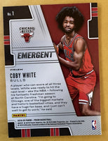 Coby White 2019 2020 Panini Prizm Emergent Series Mint Card #1
