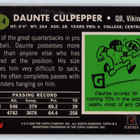 Daunte Culpepper 2005 Topps Throwback Series Mint Card #TB14