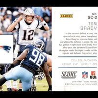 Tom Brady 2019 Score Signal-Callers GOLD Series Mint Card  #SC-2