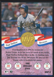 Paul Molitor 1993 Donruss MVP Series Mint Card  #MVP-4