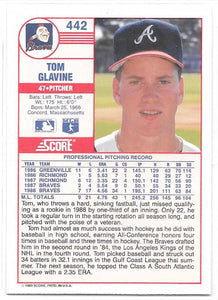Tom Glavine 1989 Score Series Mint Card #442