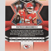 Patrick Mahomes II 2022 Panini Mosaic Series Mint Card #293