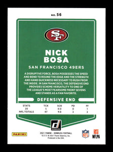 Nick Bosa 2021 Donruss Series Mint Card #56