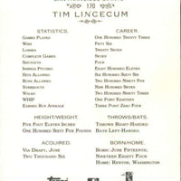 Tim Lincecum 2011 Topps Allen & Ginter Series Mint Card #170
