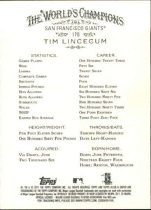 Tim Lincecum 2011 Topps Allen & Ginter Series Mint Card #170
