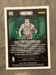 Payton Pritchard 2020 2021 Panini  Illusions Series Mint Rookie Card #192