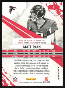 Matt Ryan 2010 Panini Rookies & Stars Series Mint Card #5