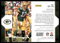 Aaron Rodgers 2019 Score Signal Callers Series Mint Card #SC-15
