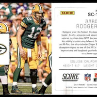 Aaron Rodgers 2019 Score Signal Callers Series Mint Card #SC-15