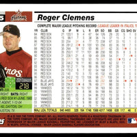 Roger Clemens 2005 Topps Series Mint Card #565