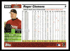 Roger Clemens 2005 Topps Series Mint Card #565