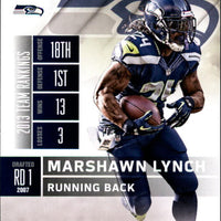 Marshawn Lynch 2014 Panini Contenders Season Ticket Series Mint Card #88