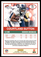 Courtland Sutton 2019 Panini Score SCORECARD Series Mint Card #17
