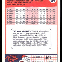 Will Clark 1990 Fleer Series Mint Card #54