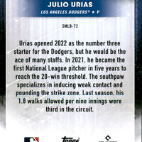 Julio Urias 2022 Topps Stars of MLB Series Mint Card #SMLB-72