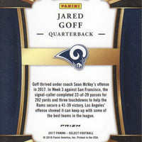 Jared Goff 2017 Panini Select Concourse Series Mint Card #3