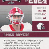 Brock Bowers 2023 Leaf Draft Class of 2024 Series Mint Rookie Card #76