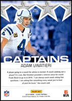 Adam Vinatieri 2019 Score Captains Series Mint Card #C-11
