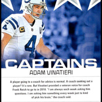 Adam Vinatieri 2019 Score Captains Series Mint Card #C-11