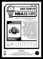 Amen Thompson 2023 2024 Panini Hoops Series Mint Rookie Card #242
