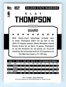 Klay Thompson 2015 2016 Hoops Series Mint Card #162