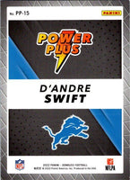 D'Andre Swift 2022 Donruss Power Plus Series Mint Card  #PP-15
