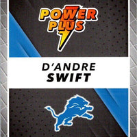 D'Andre Swift 2022 Donruss Power Plus Series Mint Card  #PP-15