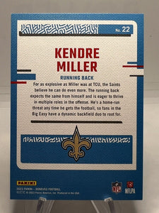 Kendre Miller 2023 Panini Donruss Rated Rookie Portraits Series Mint Card #22