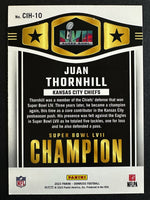 Juan Thornhill 2023 Donruss Champ Is Here Elite Series Mint Card #CIH-10
