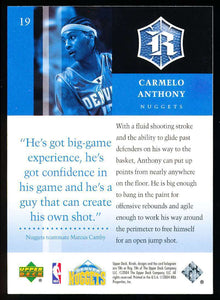 Carmelo Anthony 2004 2005 Upper Deck Rivals Series Mint Card #19