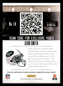 Geno Smith 2013 Panini HRX Series Mint Rookie Card #18