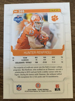 Hunter Renfrow 2019 Score Gold Parallel Series Mint Rookie Card #385
