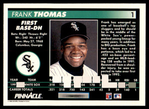 Frank Thomas 1992 Pinnacle Series Mint Card #1