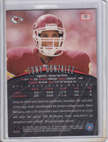 Tony Gonzalez 1998 Topps Finest Series Mint Card #12
