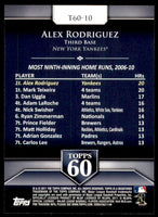 Alex Rodriguez 2011 Topps Topps 60 Series Mint Card #T60-10
