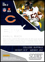 Khalil Mack 2019 Score Epix Moment Series Mint Card #EM-2
