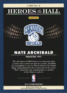 Nate Archibald 2012 2013 Panini Heroes of the Hall Series Mint Card #8