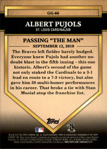 Albert Pujols 2012 Topps Golden Greats Series Mint Card #GG66