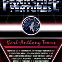 Karl Anthony-Towns 2018 2019 Panini Donruss Franchise Features Series Mint Card #18