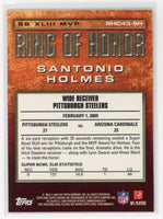 Santonio Holmes 2009 Topps Chrome Ring Of Honor Series Mint Card #RHC43-SH
