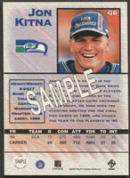 Jon Kitna 2000 Pacific Private Stock Sample Series Mint Card
