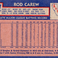 Rod Carew 1984 Topps Drake's Big Hitters Series Mint Card #5